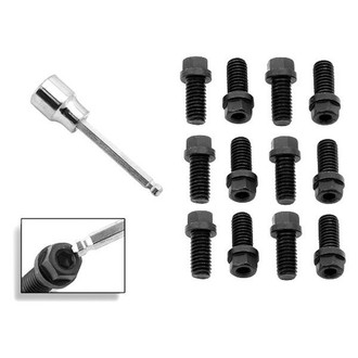 Mr. Gasket® - Steel Black Oxide Header Bolt Set