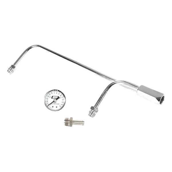 Mr. Gasket® 1558 Chrome Fuel Lines With Fuel Pressure Gauge