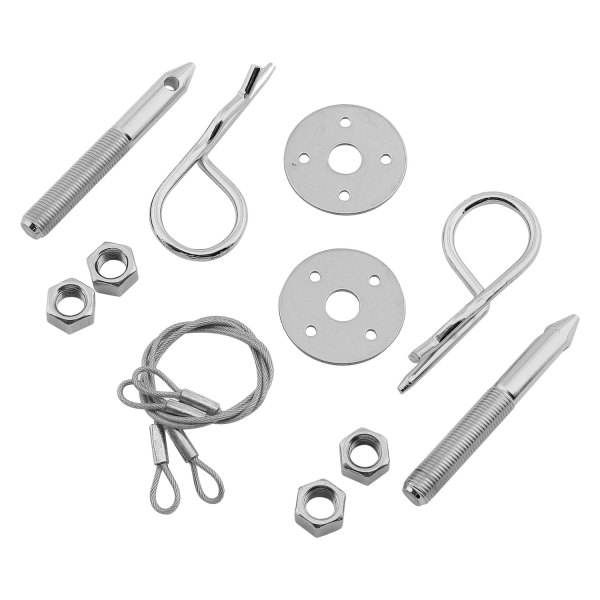 Mr. Gasket® - 3" Oval Track Hood Pin Kit with Safety Pins