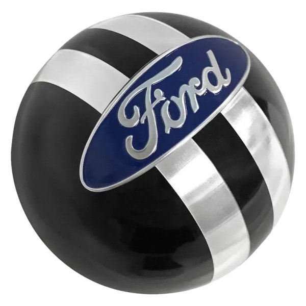 Mr. Mustang® - "Ford" Oval Pro Billet Black Shift Knob