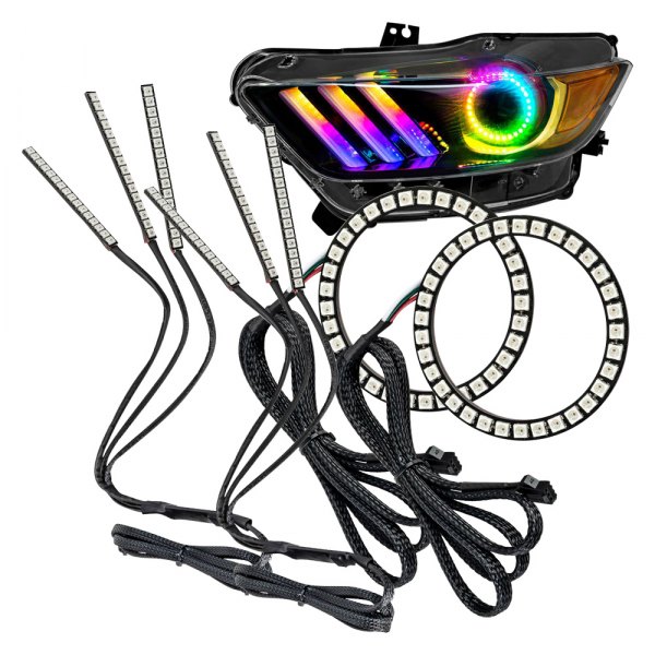Mr. Mustang® - Oracle Lighting™ SMD Dynamic ColorSHIFT Halo Kit with DRL for Headlights
