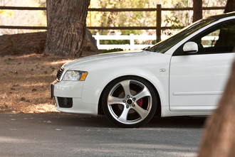 HR2 Silver Diamond Cut Face on Audi A4