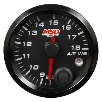 MSD® - 2-1/16" Standalone Air Fuel Ratio Gauge, Black, 8,5-18