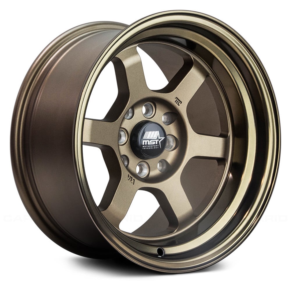 ミ*ー様 2024ARIA-101＊MTTS カスタム MST® TIME ATTACK Wheels - Matte Bronze with Bronze Machined Lip Rims