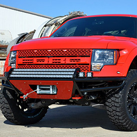 N-FAB® - Installed RSP Replacement Front Bumper with Skid Plate