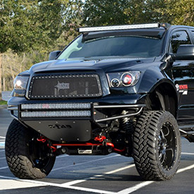 N-FAB® - Installed RSP Replacement Front Bumper with Skid Plate