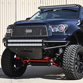 N-FAB® - Installed RSP Replacement Front Bumper with Skid Plate