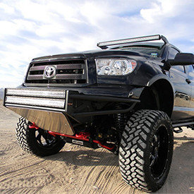 N-FAB® - Installed RSP Replacement Front Bumper with Skid Plate