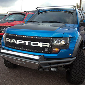 N-FAB® - Installed RSP Replacement Front Bumper with Skid Plate