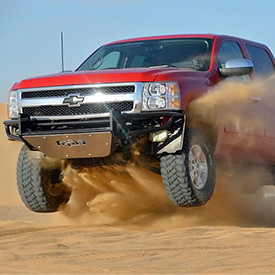 N-FAB® - Installed RSP Replacement Front Bumper with Skid Plate