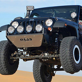 N-FAB® - Installed RSP Replacement Front Bumper with Skid Plate