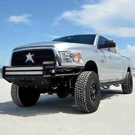 N-FAB® - Installed RSP Replacement Front Bumper with Skid Plate