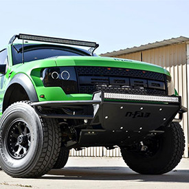 N-FAB® - Installed RSP Replacement Front Bumper with Skid Plate