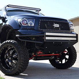 N-FAB® - Installed RSP Replacement Front Bumper with Skid Plate