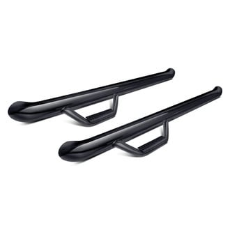 N-Fab® - 3" Cab Length Black Round Nerf Steps