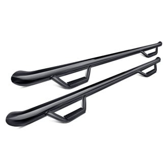 N-Fab® - 3" Wheel-to-Wheel Black Round Nerf Steps