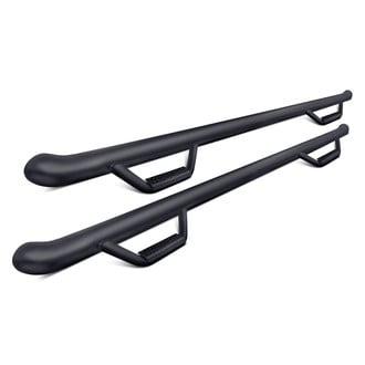 N-Fab® - 3" Wheel-to-Wheel Black Round Nerf Steps