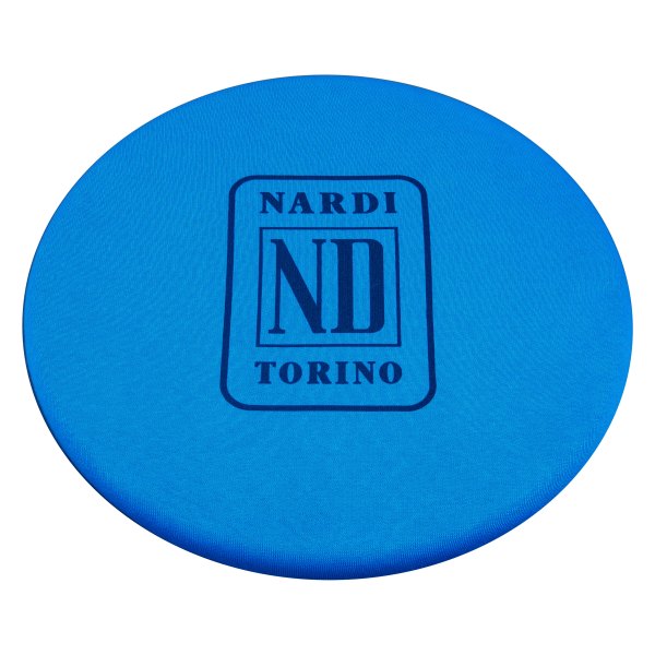 Nardi® - Blue Fabric Small Steering Wheel Cover with Nardi ND Torino Logo