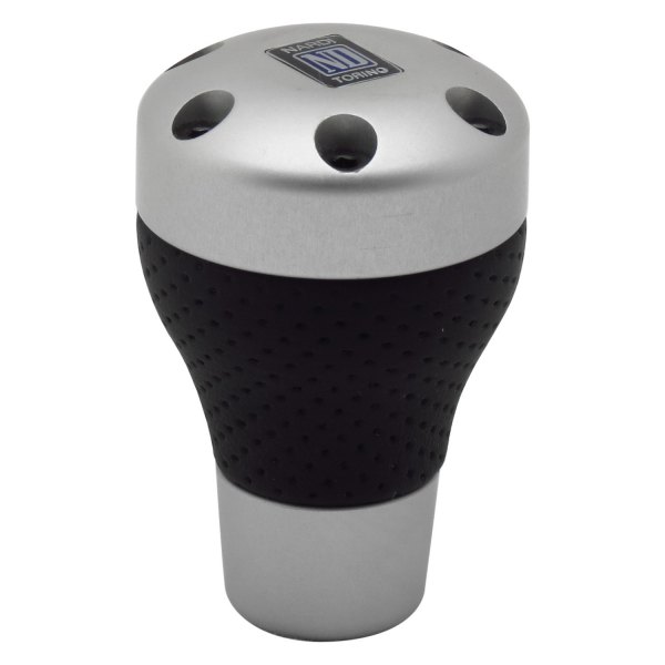 Nardi® - Ambition Style Aluminum/Black Perforated Leather Shift Knob