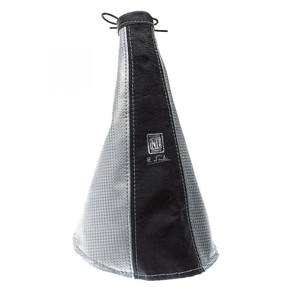 Nardi® - Black/Inox Silver Leather Handbrake Boot