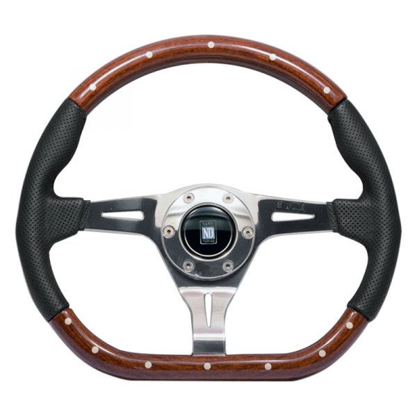 Nardi® - 3-Spoke Kallista Wood/Perforated Leather Steering Wheel