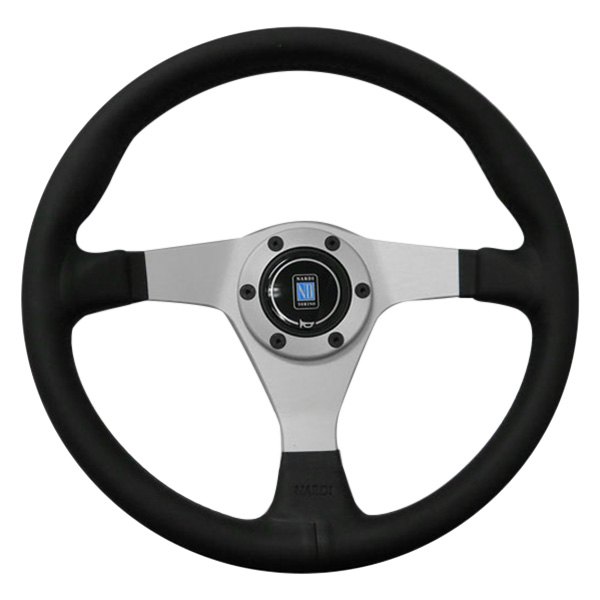 Nardi® - 3-Spoke Gara Series Leather Black Steering Wheel