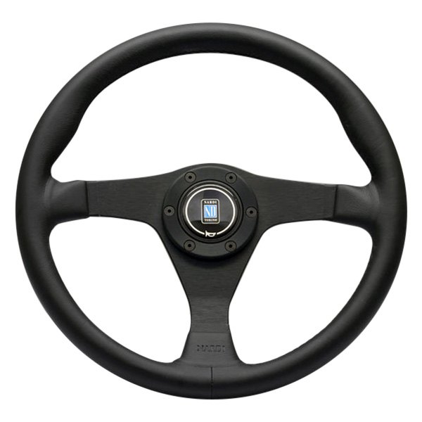 Nardi® - 3-Spoke Gara Series Leather Black Steering Wheel and Stitching