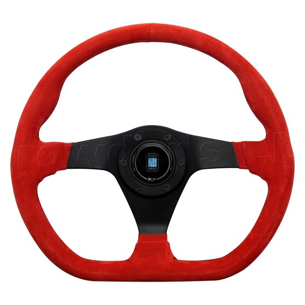 Nardi® - 3-Spoke Gara Sport Series Suede Red Steering Wheel