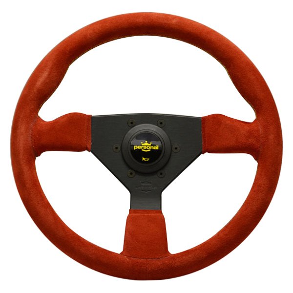  Personal® - 3-Spoke Grinta Suede Blue Steering Wheel with Stitching