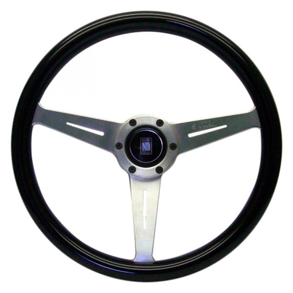 Nardi® - 3-Spoke Steering Wheel with Satin Spokes and Horn Button