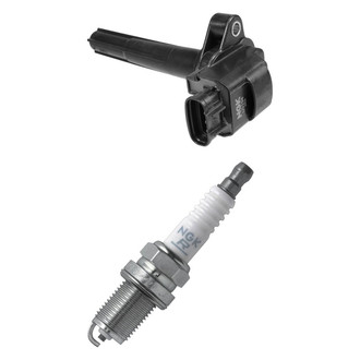 NGK® - Ignition Coil and Spark Plug Kit