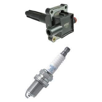 NGK® - Ignition Coil and Spark Plug Kit