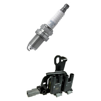 NGK® - Ignition Coil and Spark Plug Kit
