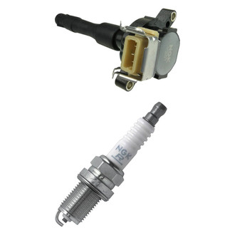 NGK® - Ignition Coil and Spark Plug Kit