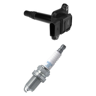 NGK® - Ignition Coil and Spark Plug Kit