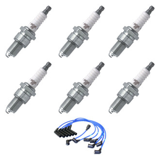 NGK® - Spark Plug Wire and Spark Plug Kit