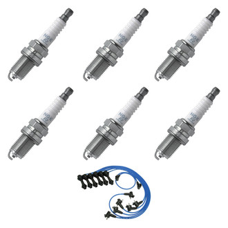 NGK® - Spark Plug Wire and Spark Plug Kit