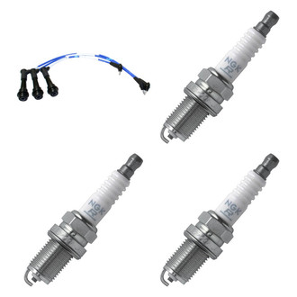NGK® - Spark Plug Wire and Spark Plug Kit