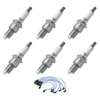 NGK® - Spark Plug Wire and Spark Plug Kit