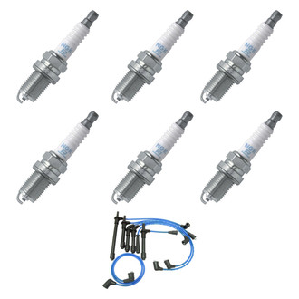 NGK® - Spark Plug Wire and Spark Plug Kit