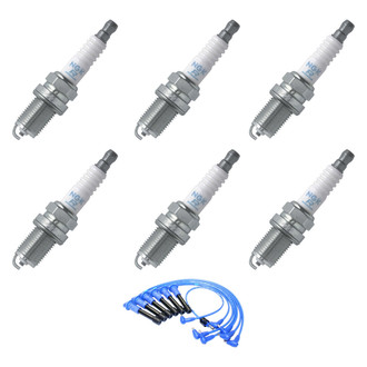NGK® - Spark Plug Wire and Spark Plug Kit
