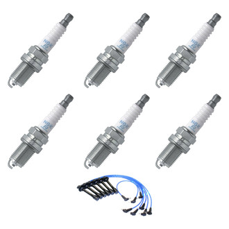 NGK® - Spark Plug Wire and Spark Plug Kit
