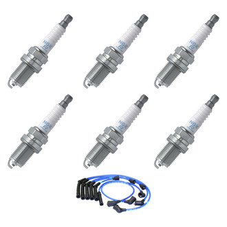 NGK® - Spark Plug Wire and Spark Plug Kit