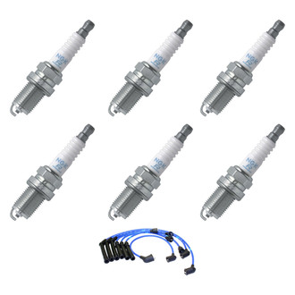 NGK® - Spark Plug Wire and Spark Plug Kit