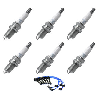 NGK® - Spark Plug Wire and Spark Plug Kit
