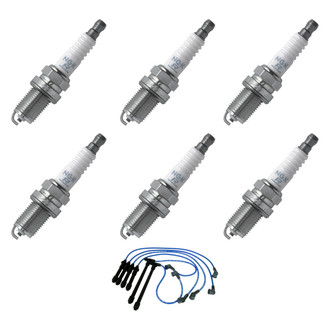 NGK® - Spark Plug Wire and Spark Plug Kit