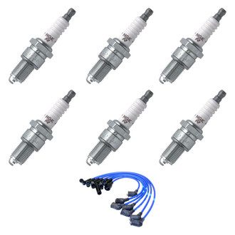 NGK® - Spark Plug Wire and Spark Plug Kit