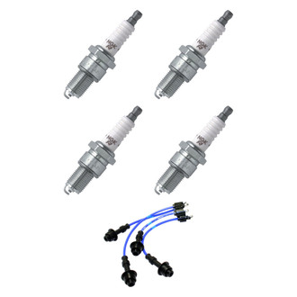 NGK® - Spark Plug Wire and Spark Plug Kit