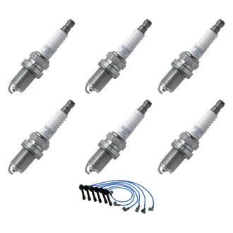 NGK® - Spark Plug Wire and Spark Plug Kit
