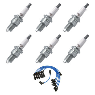NGK® - Spark Plug Wire and Spark Plug Kit
